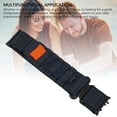 thumbnail image 4 of Hook Loop Sport Watch Strap, Adjustable Size G Hook Soft Nylon Hook Loop Watch Strap Quick Drying  for Smartwatch Midnight Blue,Grey, 4 of 7