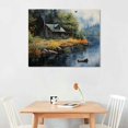 thumbnail image 2 of JRXY Canvas Wall art Village Prints Pictures Farmhouse Mountain Lake Nature Wall Art for Living Room Bedroom Decor 20x16in, 2 of 4