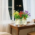 thumbnail image 7 of Historyli 6 Piece Mason Jar Centerpiece, Glass Mason Jar with Colored Daisies and LED Lights, Mason Jar Flower Table Decoration for home Decore, 7 of 7