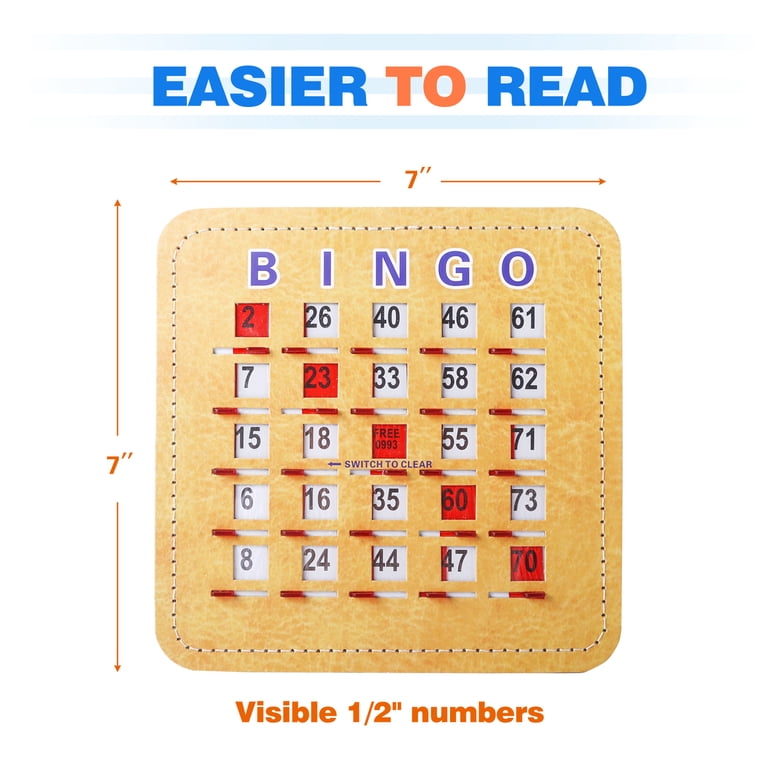 GSE Games & Sports Expert Shutter Bingo Cards, 10-Pack photo 3