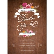 Rustic Shower Standard Bridal Shower Invitation