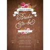 Rustic Shower Standard Bridal Shower Invitation
