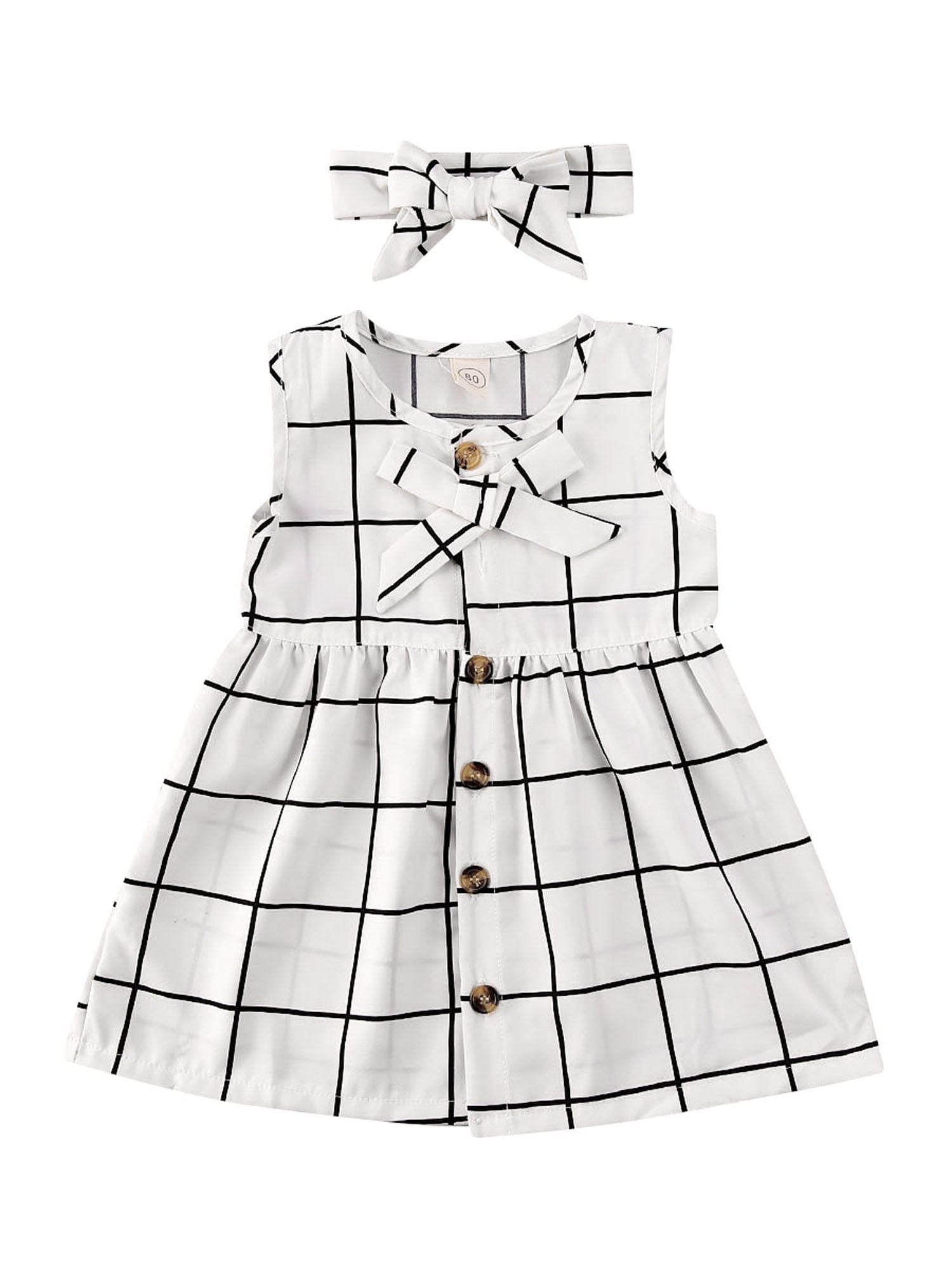 baby girl checked dress