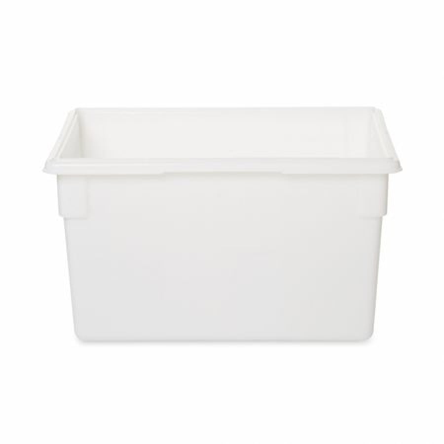 Rubbermaid Commercial Food/Tote Boxes, 21.5gal, 26w x 18d x 15h, White
