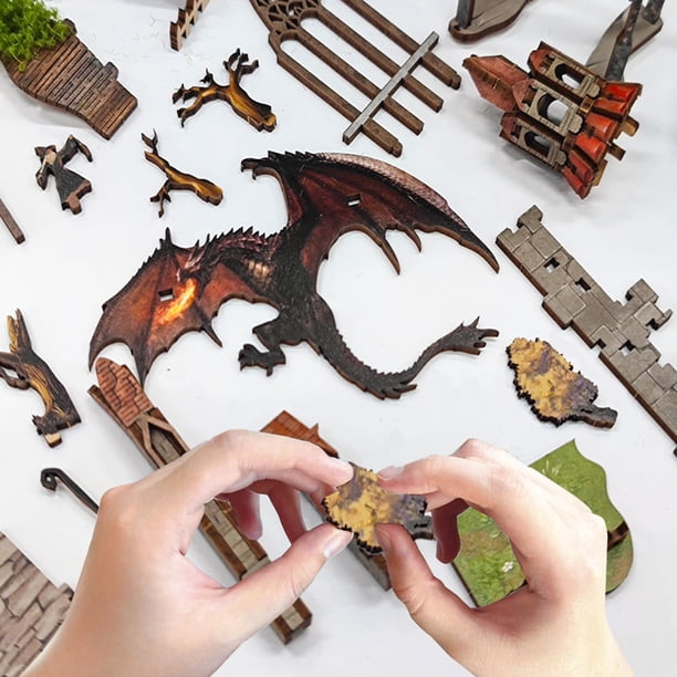 Strucwood Book Nook Kit With LED Light - 3D Wooden Puzzles for