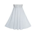 thumbnail image 5 of Girls Dress Gray Chiffon Bridesmaid Maxi Ball Gown 8 Years, 5 of 5