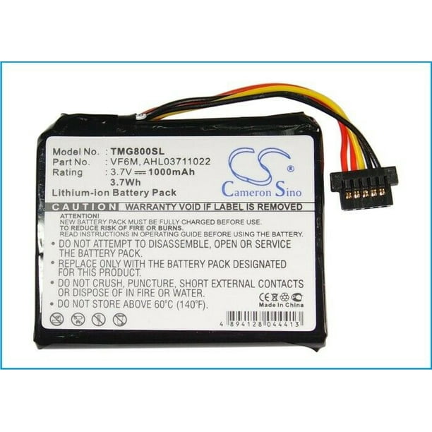Replacement Battery For TomTom 3.7v 1000mAh GPS, Navigator Battery