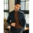 thumbnail image 5 of COOFANDY Mens Mock Neck Shirts Fleece Long Sleeve Tops Basic Turtle Neck Shirts, 5 of 9
