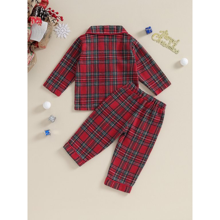 Christmas Plaid Button Down Pajamas - Child (Final Sale) – Village