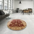 thumbnail image 4 of Ahgly Company Machine Washable Indoor Rectangle Industrial Modern Red Area Rugs, 2' x 3', 4 of 7