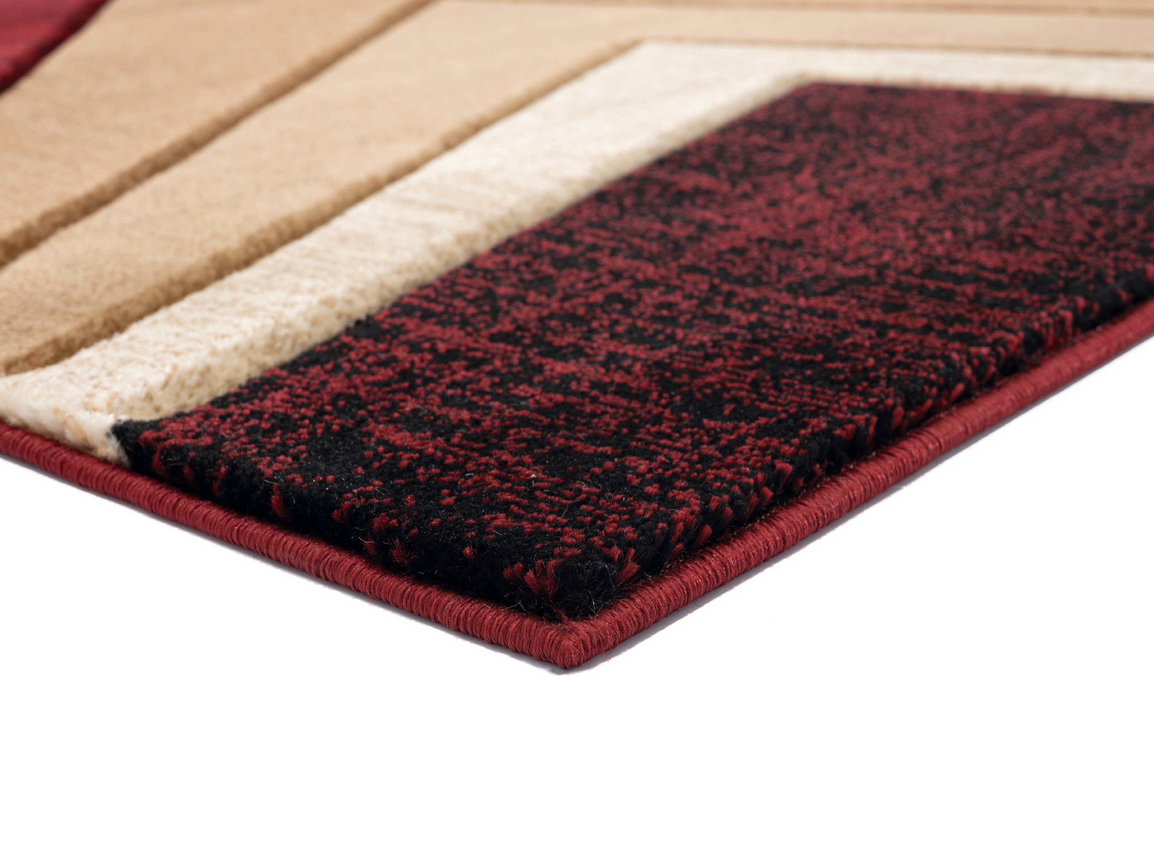 United Weavers Drachma Rimini Modern Abstract Area Rug, Burgundy, 7'10" x 10'6"