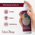 thumbnail image 3 of Wine Away Red Wine Stain Remover Spray - Natural Carpet and Upholstery Spot Cleaner, 12 Ounce, Pack of 3, 3 of 8