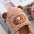 thumbnail image 6 of Toddler Boys Slippers Cartoon Cute Animals Plush Warm Home Shoes, 6 of 7