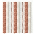 thumbnail image 2 of Ambesonne Rose Shower Curtain, Victorian Motifs Classical Art, 69"Wx70"L, Burnt Orange, 2 of 4