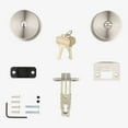 thumbnail image 3 of Baldwin 5230.Entr Contemporary Single Cylinder Keyed Entry Door Knob Set - Bronze, 3 of 7