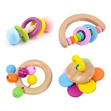 WSRRDRECVHi Wooden Rabbit Toy Safe Eco-Friendly Rabbit Toys Bite-Resistant GuineaZ4Y6