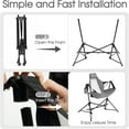 thumbnail image 5 of HOMEFUN Hammock Camping Chairs Set of 2- Portable Swinging Chair for Adults with Stand and Storage Bag, Oversized Folding Rocking for Lawn Camp Fishing Hiking, Gray, 5 of 14