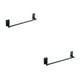 thumbnail image 1 of Ounissouiy Estante de almacenamiento que ahorra espacio, resistente a la corrosión y fácil de instalar, toallero, toallero, accesorios de acero negro Toallero de 40cm 2Conjunto, 1 of 6