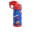 thumbnail image 2 of Thermos Stainless Steel Vacuum Insulated FUNtainer Bottle with Covered Straw, Cars, 14oz, 2 of 8