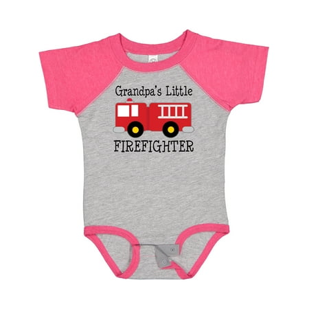 

Inktastic Grandpa s Little Firefighter Gift Baby Boy Bodysuit