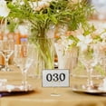 thumbnail image 6 of 30 Pack Gold Table Number Holders with Clear Base – Metal Place Card Holders for Table, Photo Picture Stands Card Holders for Wedding Party Banquet Restaurant Events (Gold), 6 of 6