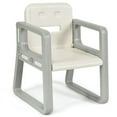 thumbnail image 4 of Spaco Kids Table and 2 Chairs Set with Storage Shelf-White, Toddler Table and Chair Set for Arts & Crafts, Snack Time, Homeschooling, Homework, 4 of 8