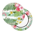 thumbnail image 2 of Fotbe Tropical Flamingo Stool Covers Round,Waterproof Round Bar Stool Covers Bar Chair Covers Washable Stool Cushion Slipcover for 12-14 Inch Chair-, 2 of 7