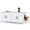 White, variant on Gymax Cat Litter Box Enclosure for 2 Cats w/ Double Rooms Wooden Cat Washroom Cabinet White