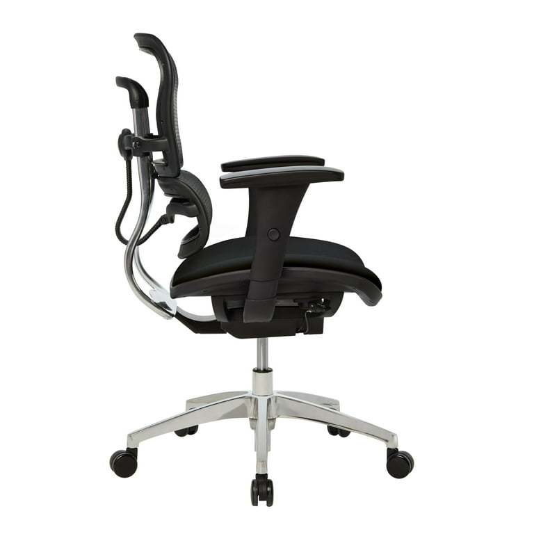 WorkPro 12000 Series Ergonomic Mesh Fabric Mid Back Chair Black Black BIFMA Compliant