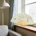 thumbnail image 4 of YingYouFu Chinese Style Folding Fan, Traditional Silk Bamboo Fan, Unisex Decorative Hand Fan for Photography, Portable Summer Cooling Fan, 4 of 6