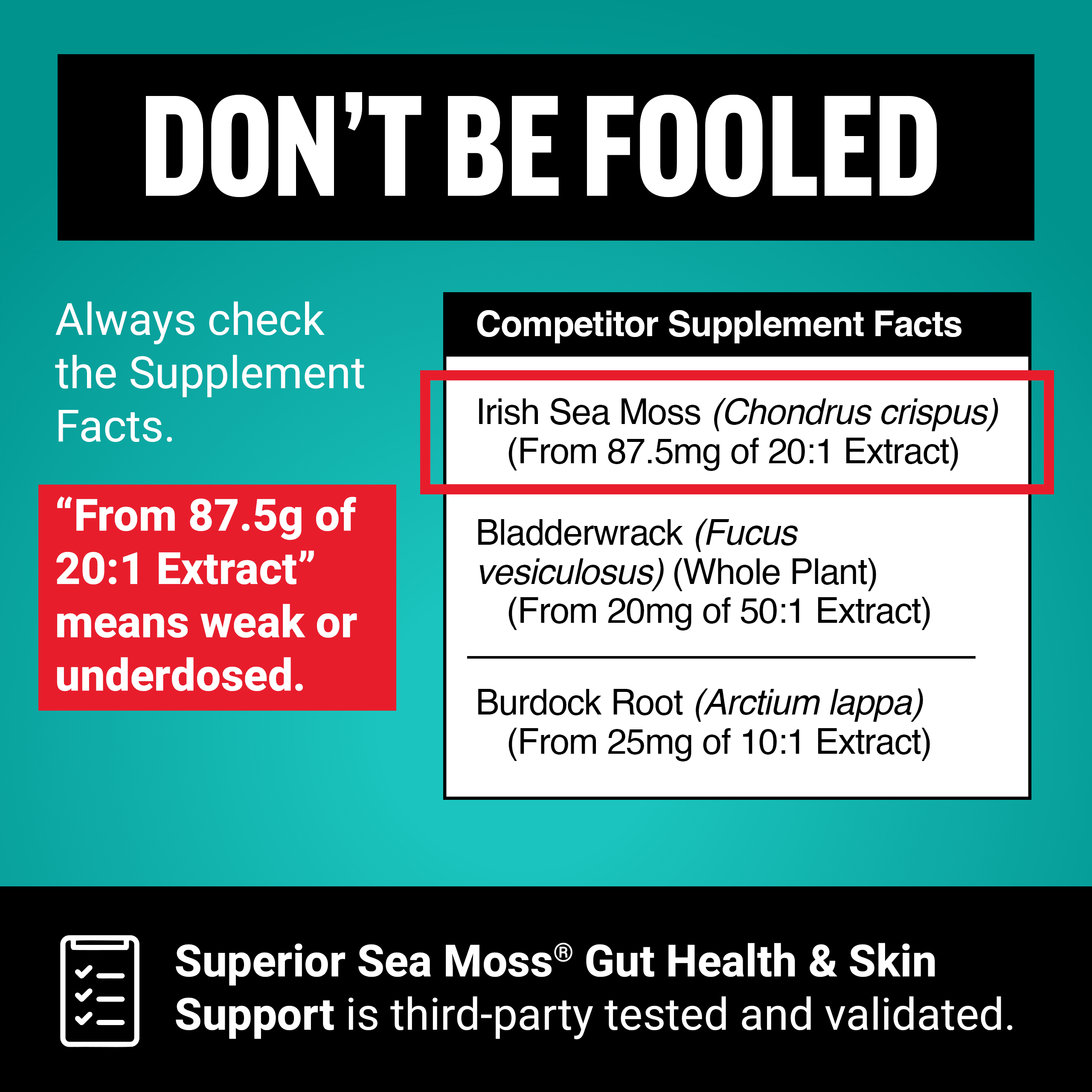 Force Factor Superior Sea Moss Gut Health + Skin Support with Irish Sea Moss, Probiotics, Biotin, Black Seed & Burdock Root, S’mores, 60 Soft Chews