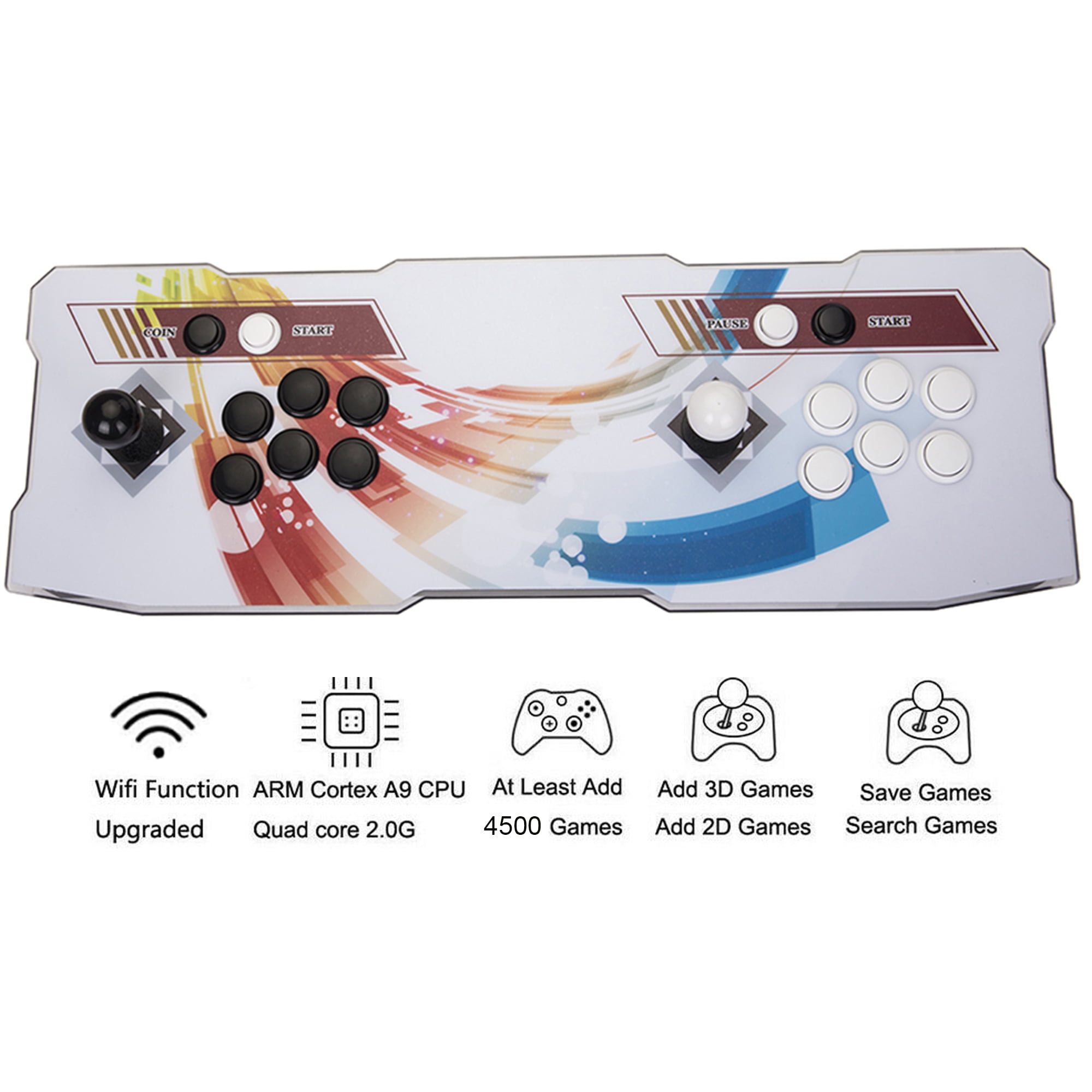 3D Pandora Arcade Game Console 20s HD Retro Games Supports 2D and 3D Games,  Double Arcade Joystick Double Arcade Joystick Support Ps3, Connect to WIFI, Download  Games - Walmart.com