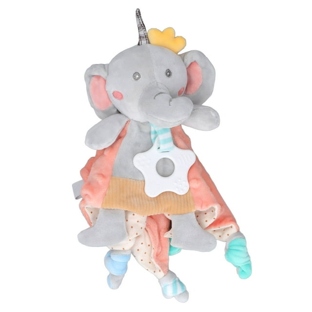 Manta De Dentición Para Acurrucarse Para Bebés, Juguetes Táctiles Mordedor De Dibujos Animados Lindo Manta De Seguridad Para Bebés Libre De Crueldad Para El Hogar Para Mayores Fyydes Baby Elephant Teething Dolls