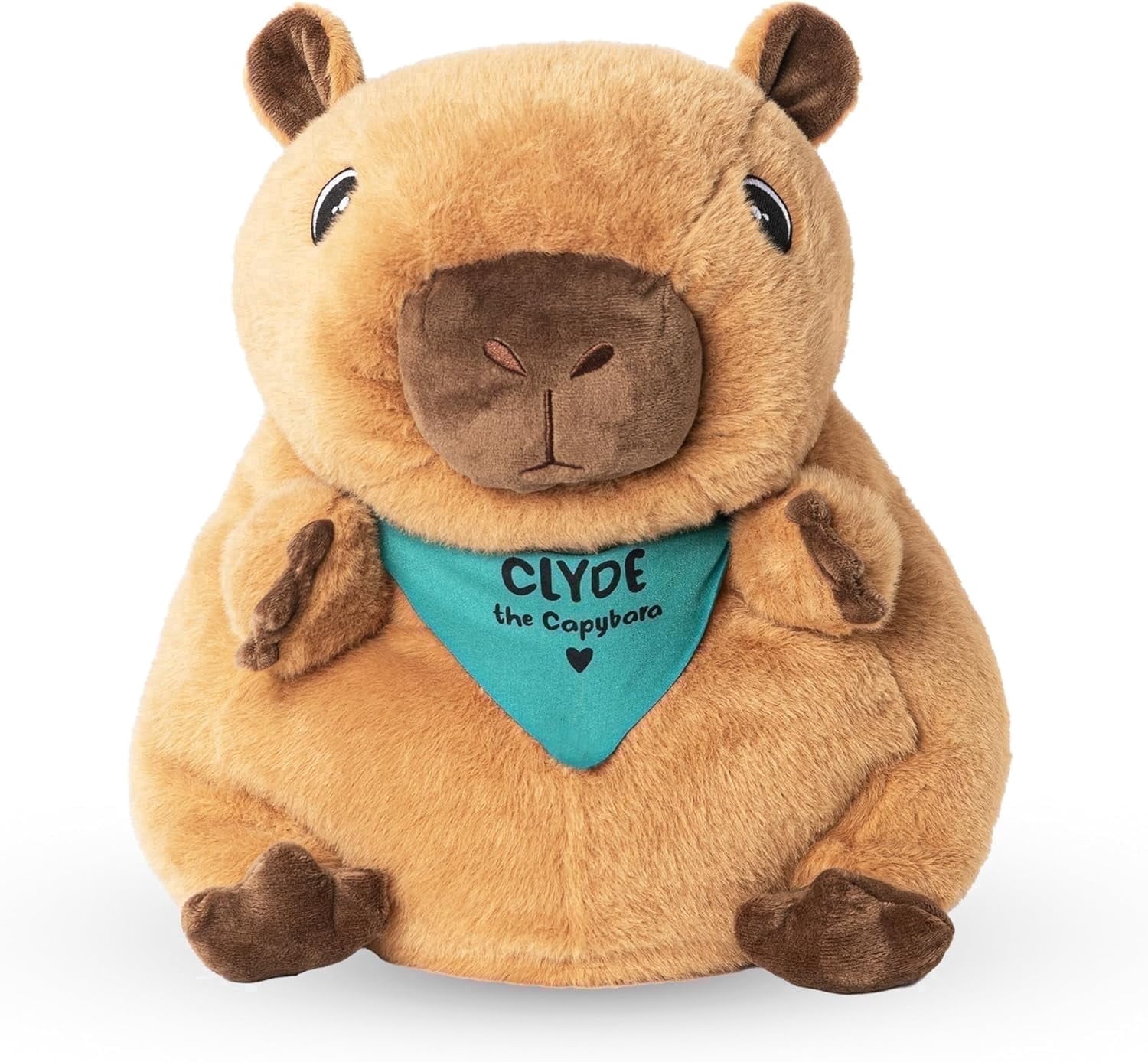 Lilly’s Love 5lb Weighted Stuffed Animal for Anxiety Relief, Clyde-The Capybara, Sensory Plush for Kids & Adults