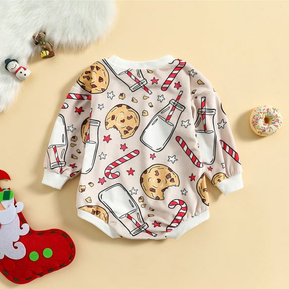 Aayomet Winter Rompers Baby Boy Baby Boy and Girl Romper, Long Sleeve Onesie, Cute Graphics, Quick Snap Bottom,Red 0-6 Months