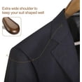 thumbnail image 5 of Wide Shoulder Wooden Hangers, Wood Clothes Hangers for Coat, Wedding Dress Hanger, 6Pack,Walnut, 5 of 8