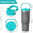 thumbnail image 6 of Durable 30oz Handheld Travel Tumbler with Handle – Double Wall Stainless Steel Insulated Cup, Flip Straw Lid, Leak-Proof & BPA-Free for Hot and Cold Drinks – Durable Coffee & Juice Mug Pink, 6 of 7