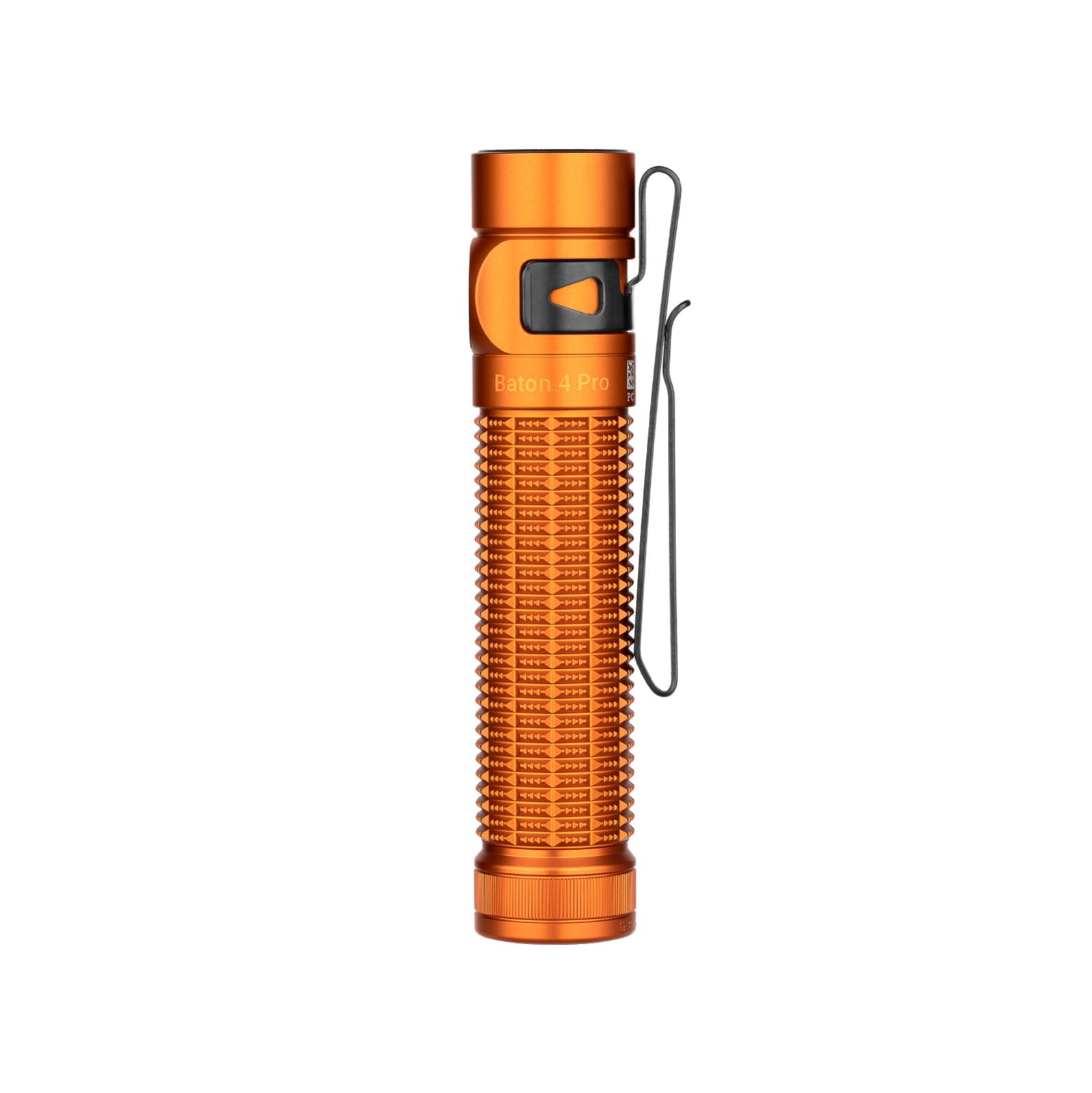 Olight Baton 4 Pro Dual Switch Compact Flashlight, 1600 Lumens, 200 Meters (Orange CW)