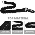 thumbnail image 2 of Long Dog Leash 10 FT: Heavy Duty Rope Leashes for Dogs Training with Swivel Lockable Hook Reflective Threads Bungee and Padded Handle - Dog Lead for Large Small Medium Dogs Outside Walking Hiking Grey, 2 of 7