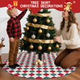 thumbnail image 5 of 48 Inch Christmas Tree Skirt – Velvet Plush Tree Mat, Soft Thickened Polyester with Red Ties, Single-Sided Printing, Available in 30in/36in/48in, Perfect for Holiday Xmas Tree Decoration, 5 of 7