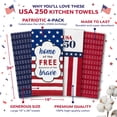 thumbnail image 3 of RITZ 100% Cotton Kitchen Towels, Set of 4, USA 250, Home Free Brave, 3 of 7