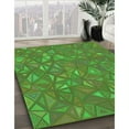 thumbnail image 3 of Ahgly Company Machine Washable Indoor Round Transitional Seaweed Green Area Rugs, 7' Round, 3 of 7