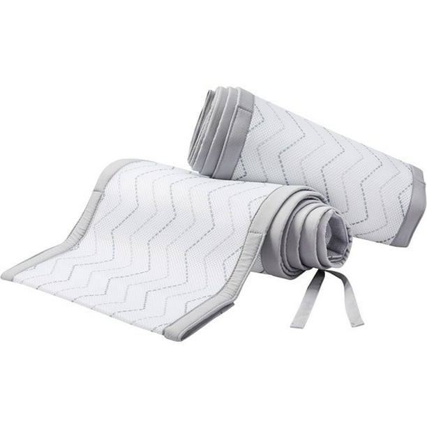 BreathableBaby Breathable Mesh Crib Liner Classic Collection Gray