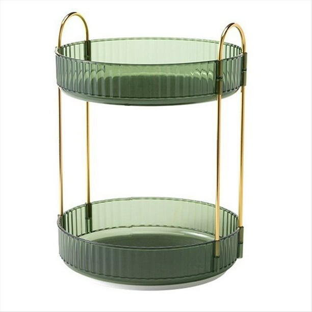 Bandeja de Almacenamiento Giratoria de 360 Grados, de Organización para Encimera de Baño, Productos para el Cuidado de la Piel, Estante para Pañuelos Cosméticos
