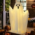 thumbnail image 4 of Dserhfy Halloween Light-up Ghost Decoration with LED Light Outdoor Spooky Standing White Ghost for Porch Fireplace Party Garden Decor, 4 of 8