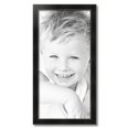 thumbnail image 2 of ArtToFrames 15" x 31" Honors Black with Silver Picture Frame, 15x31 inch Black Wood Poster Frame (WOM-5157),  Pack, 2 of 7