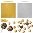 thumbnail image 2 of 500 Pcs 5 Colors Chocolate Wrappers Aluminium Foil Paper Wrapping Papers Square Sweets Lolly Paper Food Candy Tin Foil Wrapper for Candy Packaging Decoration (4x4 inches), 2 of 4