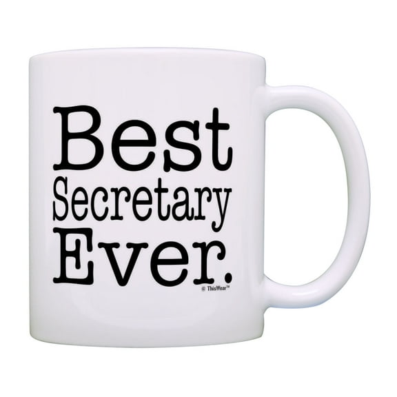 ThisWear Best Secretary Gifts Best Secretary Ever Coffee Cup Secretary Mug Secretary Coffee Mug