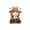 B, variant on Diceymbol Cute Highland Cow Figurine Holding Flower Bow 2.95In for Home Office Desk Shelf Tabletop Decor