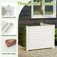 thumbnail image 6 of Costway 2 PCS 48"L x 37.5"H Air Conditioner Fence with 3 Ground Stakes White, 6 of 10